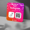 Plaque NFC Instagram avec QR code pour développer ses abonnés
